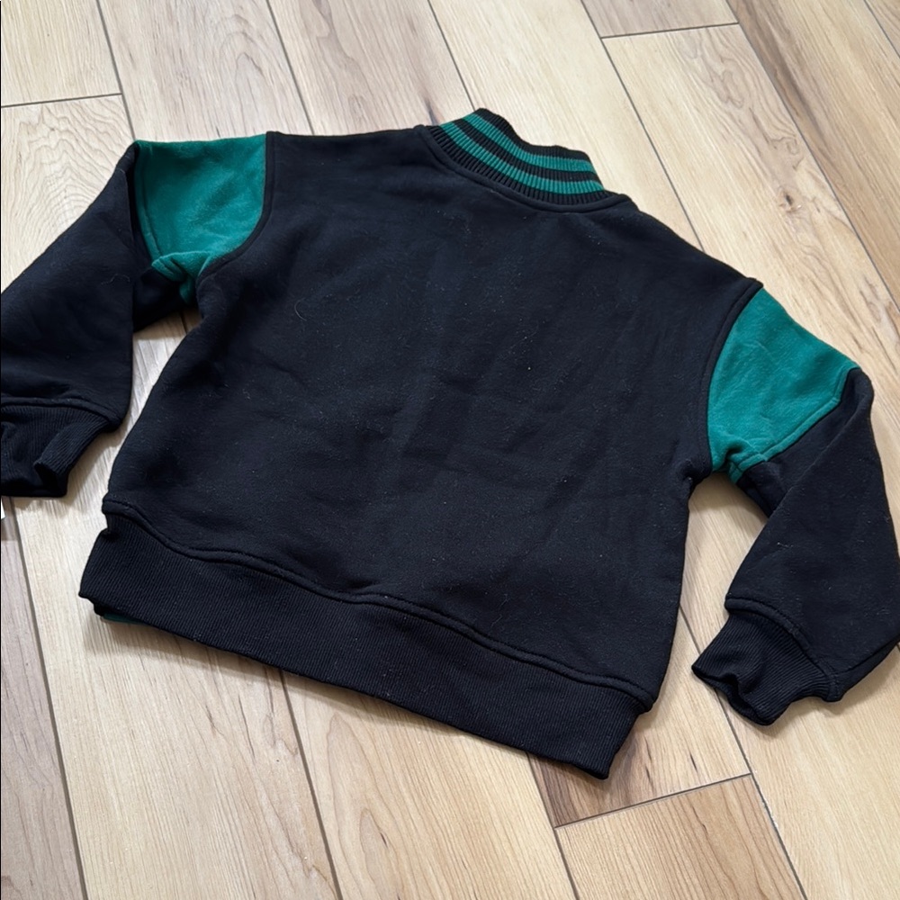 Wicked Unisex Black and Green Graphic Sweatshirt with Sporty Design NWT - Picture 6 of 7